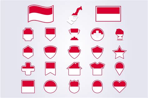 bundle of Monaco icon flag symbol | Photoshop Graphics ~ Creative Market