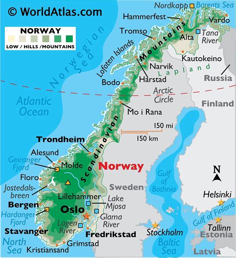 Norwegian Fjords Map