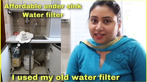 Affordable under sink water filter RO | used my old water filter - YouTube