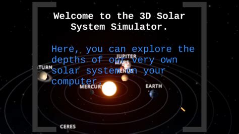 3D Solar System Simulator by tdw0826 on Prezi