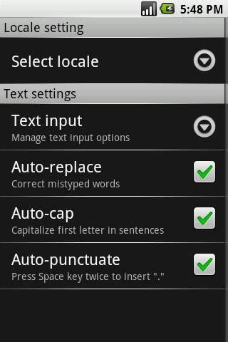 Android Cupcake screenshots show new QWERTY, settings | Android Community