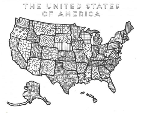 Blank United States Map Coloring Pages You Can Print United States Map ...