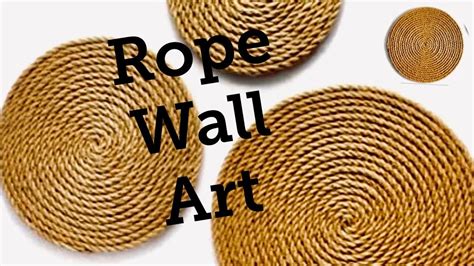 Rope Wall Art || Easy Rope Wall Art || Rope Wall Decor - YouTube