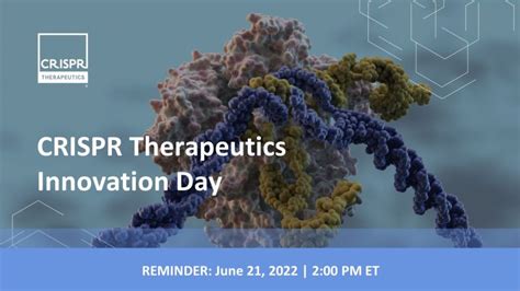 CRISPR Therapeutics on LinkedIn: As a reminder, CRISPR Therapeutics is ...