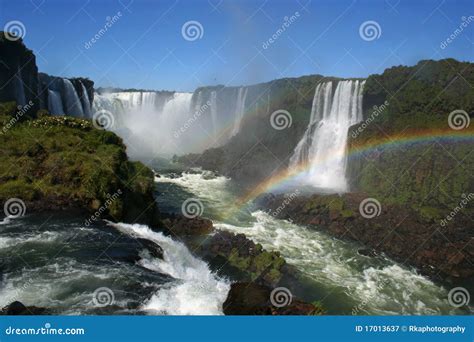 Rainbow At The Iguazu Falls Royalty Free Stock Photography - Image: 17013637