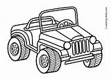 Safari Jeep Coloring Page sketch template