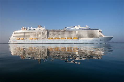 Lauren Pope celebrates the launch of new Royal Caribbean cruise liner ...