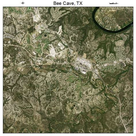 Aerial Photography Map of Bee Cave, TX Texas