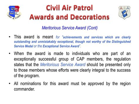 PPT - Civil Air Patrol Awards and Decorations PowerPoint Presentation, free download - ID:2348175