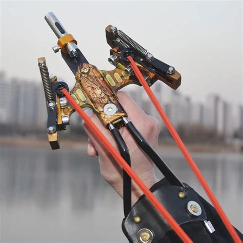 Hunting Slingshot Fishing Slingshot Shooting Archery Catapult Bow Arrow Rest Powerful Sling Shot ...