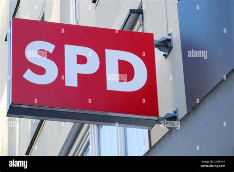 Sign and Logo of the political party SPD Stock Photo - Alamy