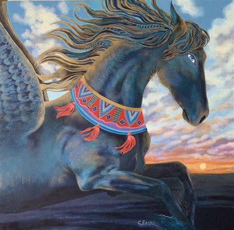 Sunrise Pegasus Painting | Horse painting, Realism art, Sale artwork