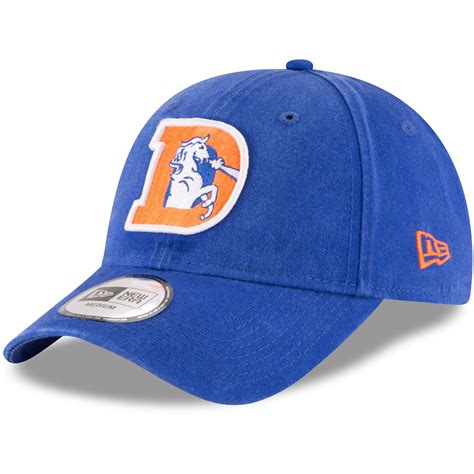 New Era Denver Broncos Royal Throwback Logo Legacy Relaxed 49FORTY Fitted Hat