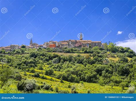 Village Buje in Istria, Croatia Stock Photo - Image of town, buje ...