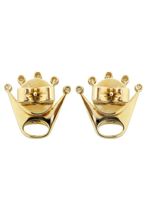 Diamond Earrings For Men | 14K Yellow Gold | 0.58 Carats – FrostNYC