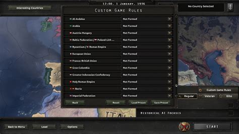 HoI4 [Mod] Formable Nations In Setup Options 形成可能国でスタート