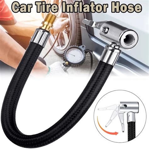 Car Motorcycle Tire Air Inflator Hose / Inflatable Pump Extension Tube /Twist Tire Air Fitting ...