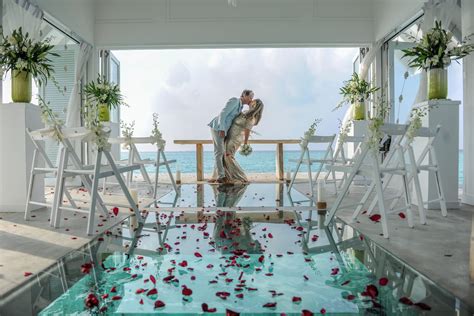 Gorgeous Maldives Wedding Vow Renewal at Over Water Pavilion - Destination Wedding Details