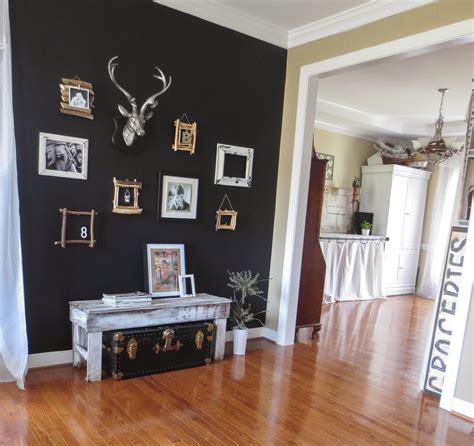 Down to Earth Style: Paint A Black Accent Wall