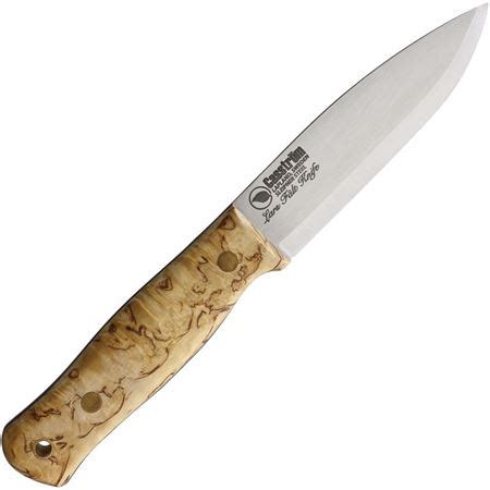 Casstrom 11804 Bushcraft Drop Point Knife with Curly Birch Handle - Knife Country, USA