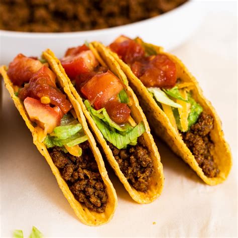 Classic Ground Beef Tacos - Love & Good Stuff