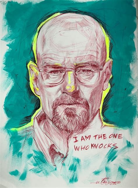 Walter White Breaking Bad Fan Art Portrait | Etsy