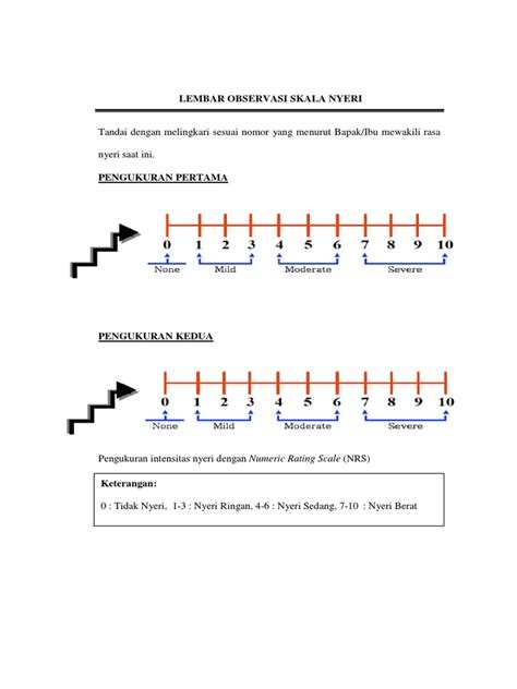 Lembar Observasi Skala Nyeri Numerik | PDF