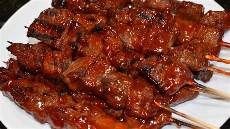 Beef BBQ on Bamboo Stick Recipe (Filipino Style) | Recipe Learn