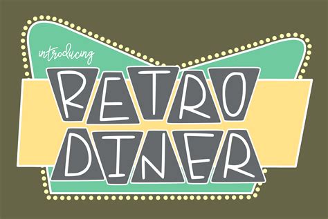 Retro Diner by Kitaleigh | Font Bundles