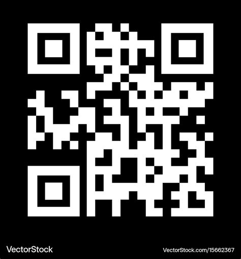 Qr code white color icon Royalty Free Vector Image