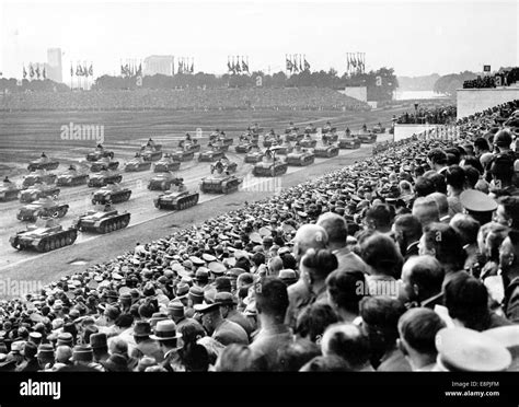 Nuremberg Rally in Nuremberg, Germany - Tank parade of the German ...