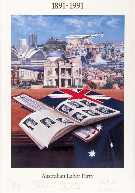 Australian Labor Party 100 Years Anniversary Signed Poster - Prints ...