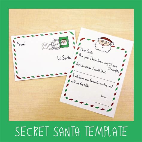 Secret Message From Santa Printable