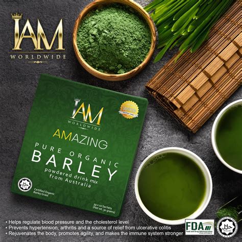 Amazing Pure Organic Barley Powdered Drink – IAM Worldwide Online Store PH