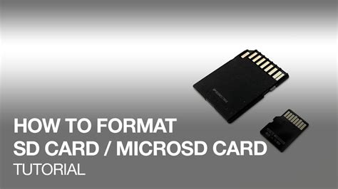 [Preparation before sound and video recording] How to format SD card/microSD card - YouTube