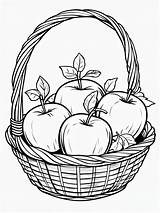 Minimalist Black And White Wicker Basket Line Drawing Coloring Book  sketch template