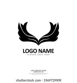 Wings Logo Design Template Isolated On Stock Vector (Royalty Free ...