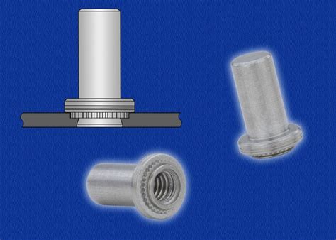 Self-clinching blind nuts protect nut threads, internal components