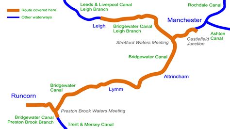 Bridgewater Canal Cruising Map for Download – Waterway Routes