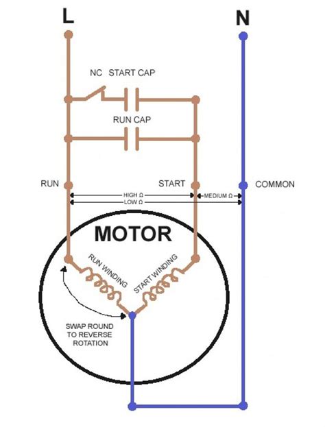 Motor Wiring Diagram Single Phase - Circuit Diagram, Electrical Circuit ...