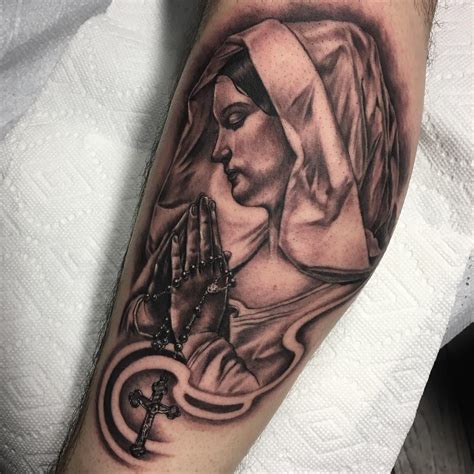 75+ Best Spiritual Virgin Mary Tattoo - Designs & Meanings (2019)