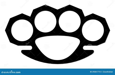 Brass Knuckles Sketch Vector Illustration | CartoonDealer.com #26350160