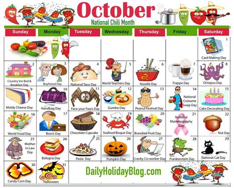 oct-calendar-2016 | National holiday calendar, Holiday calendar, October activities