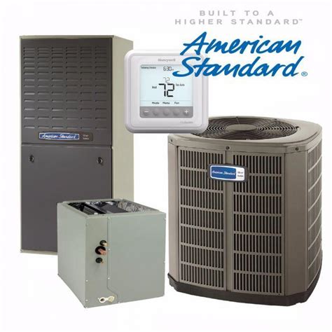 American Standard 3-Ton Gold 17 SEER 2-Stage Compressor with Gas Heat ...