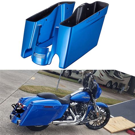 Moto Onfire Extended Bags, Electric Blue, Inch, Stretched Saddlebags ...