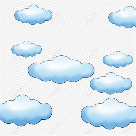 Cloud Cartoon, Comic Cloud, Cloud, Hand Painting PNG Image Free Download And Clipart Image For ...