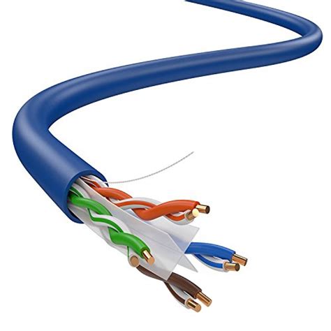 BLUE 1000FT CAT6 UTP CABLE CAT5E LAN SOLID NETWORK WIRE/ETHERNET BULK RJ45