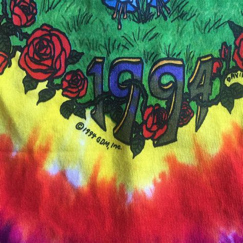 GRATEFUL DEAD tie dye psychedelic Deep v neck choker hippie dancing ...