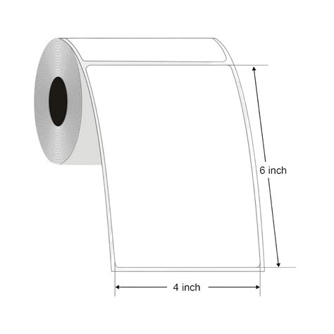 Thermal Direct Shipping Label 4"X6" for Zebra 1" Core (100/250/500labe - 4 Rolls / 250 Labels ...