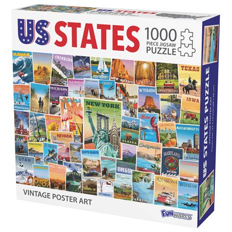 US States Jigsaw Puzzle (1000 piece) | UT Brands